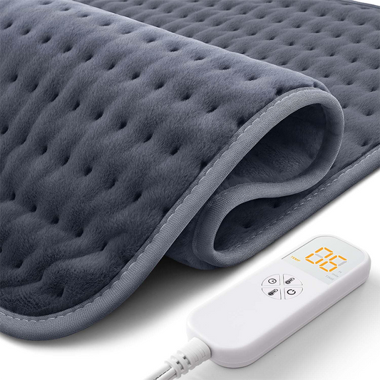 Ultra-Wide Microplush Heating Pad - 20"x24" Electric Heating Pad for Back, Neck, Shoulder Pain and Cramps - Moist Heat Option, Machine Washable, Auto-Off - Gifts for Women Men Her Him