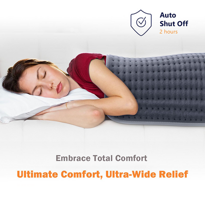 20"x24" Large Electric Heating Pad with 6 Heat Settings & Auto Off , Rock Gray